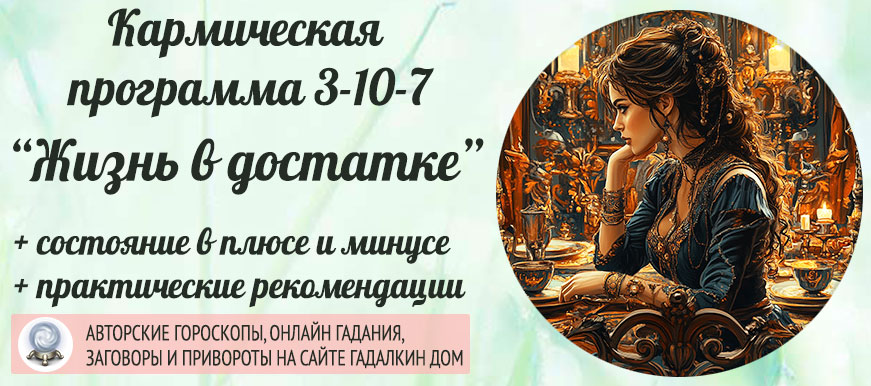 Кармическая программа 3-10-7 или 7-10-3 Матрица Судьбы.