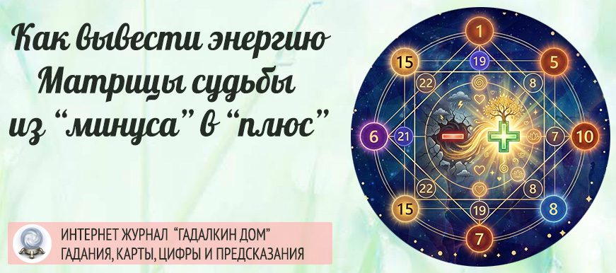 вывод энергии матрицы в плюс