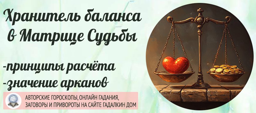 Толкование энергий Хранителя баланса в Матрице судьбы
