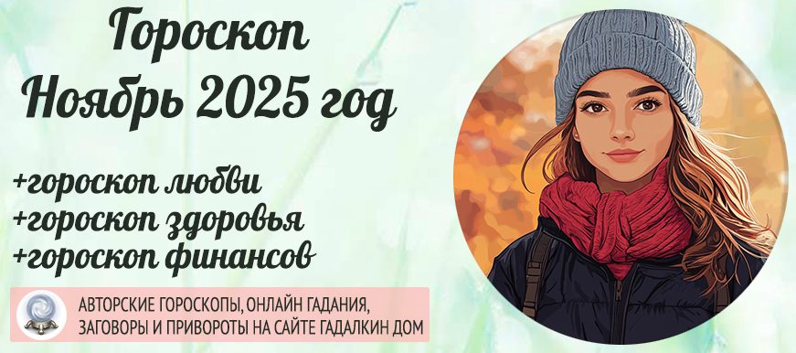 Авторский гороскоп на ноябрь 2025 года