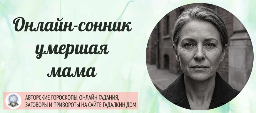 покойная мама