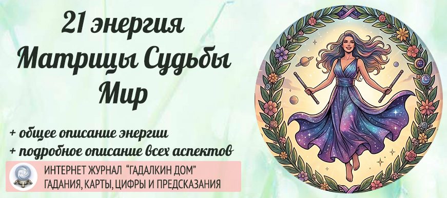21 энергия Матрица Судьбы