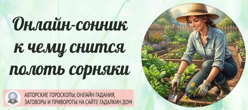 полоть сорняки сонник