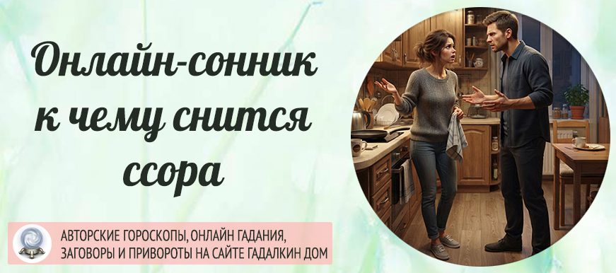сонник ссора