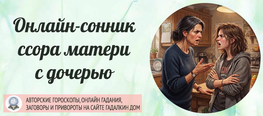 ссора с матерью сонник