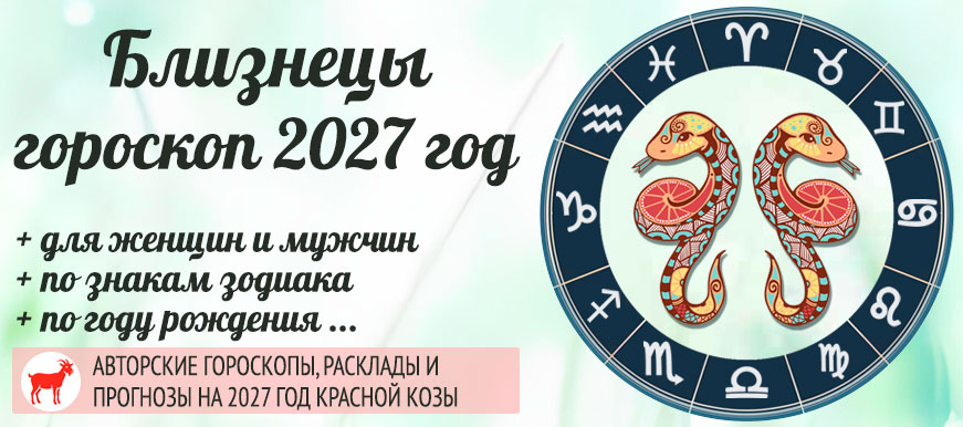 гороскоп близнецы на 2027 год