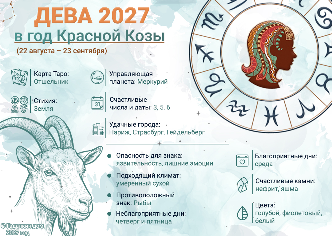 инфографика Дева 2027