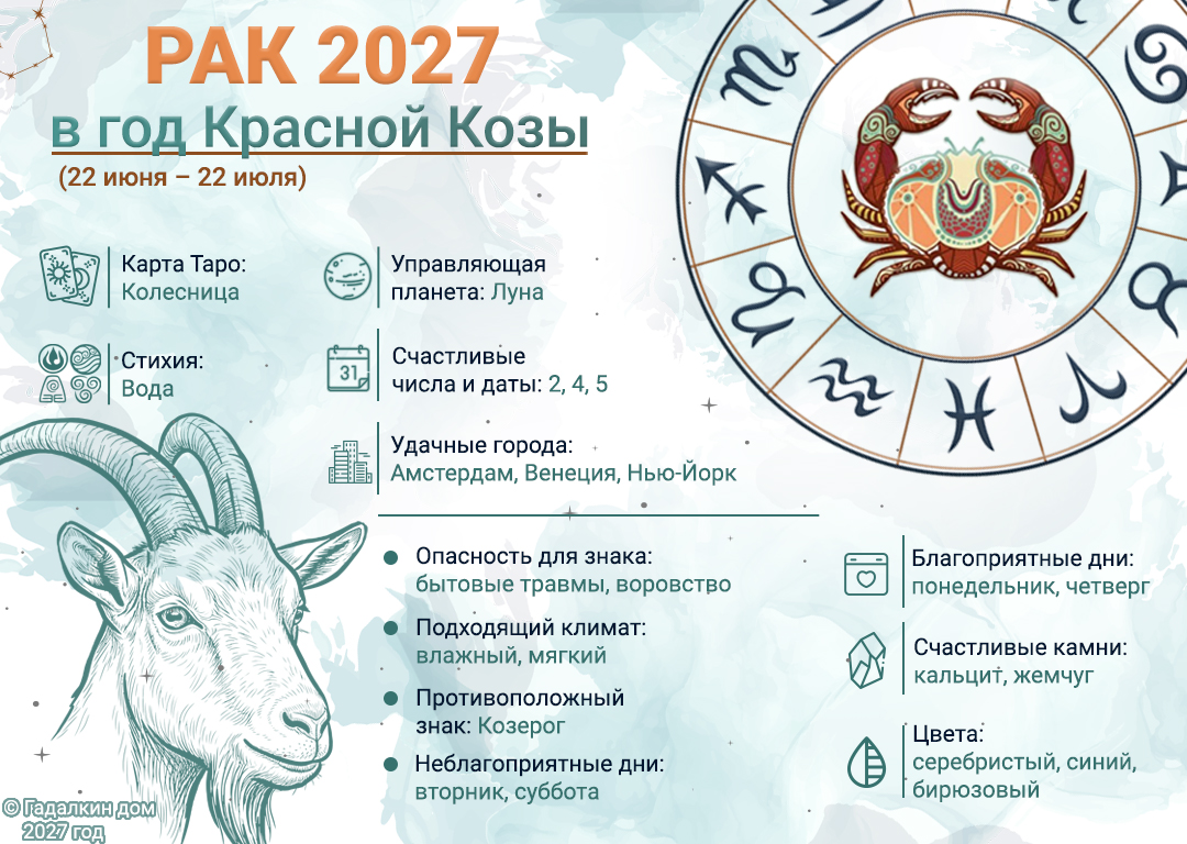 инфографика Рак на 2027 год