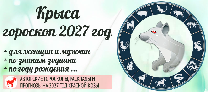 Крыса: восточный гороскоп на 2027 год